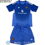 Maglia Set Completo Uomo Manchester United Portiere 2025/2026 Blu Bianco Maglia Set Completo Uomo Manchester United Portiere 2025/2026 Blu Bianco