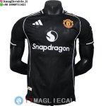 Maglia Manchester United Speciale Giocatori 2025/2026 Nero Bianco Maglia Manchester United Speciale Giocatori 2025/2026 Nero Bianco