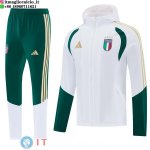 Giacca a Vento e Pantaloni Italia 2026 Bianco Verde Giacca a Vento e Pantaloni Italia 2026 Bianco Verde