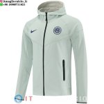 Giacca Con Cappuccio Full Zip Inter Milan 2026/2027 Grigio Giacca Con Cappuccio Full Zip Inter Milan 2026/2027 Grigio