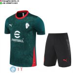 Formazione Set Completo Bambino Ac Milan 2025/2026 Verde Nero Formazione Set Completo Bambino Ac Milan 2025/2026 Verde Nero